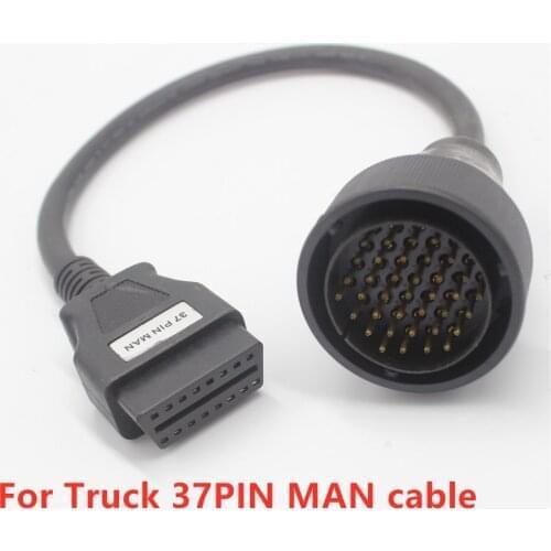 Acheheng Truck cables 37pin Man Cable for Truck OBD male Adapter To 16Pin Obd2 Female Interface Diagnostic Scanner 37Pin cable