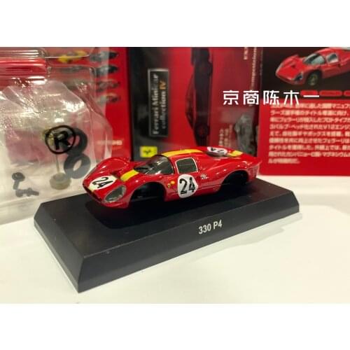 1/64 KYOSHO Ferrari 330 P4 1967 Le Mans F1 RACING #24 Collection of die-cast alloy assembled car decoration model toys