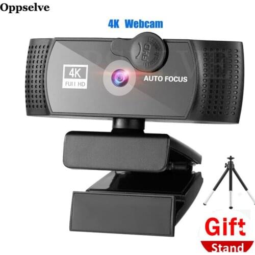 Conference Web Camera for Gaming Zoom Chat High Quality Radio Auto Focus Webcam with Microphone Rotatable Camera Full HD Webcam