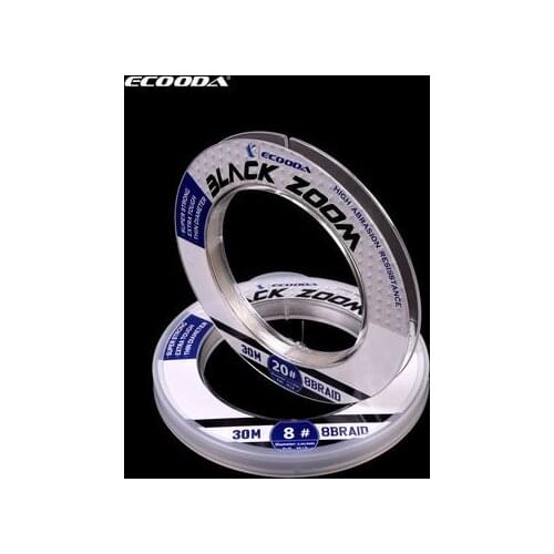 ECOODA 30m Flurocarbon Leader Line size #6 - #30 Jigging leader line Carbon Fishing Line