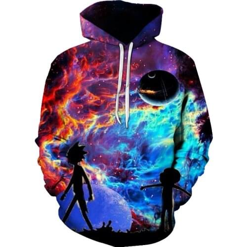 Spring Autumn Space Galaxy Hoodies 3D Sweatshirts Men Hoodie Printing Star Nebula Tracksuit Autumn Winter Hooded Tops Clothing