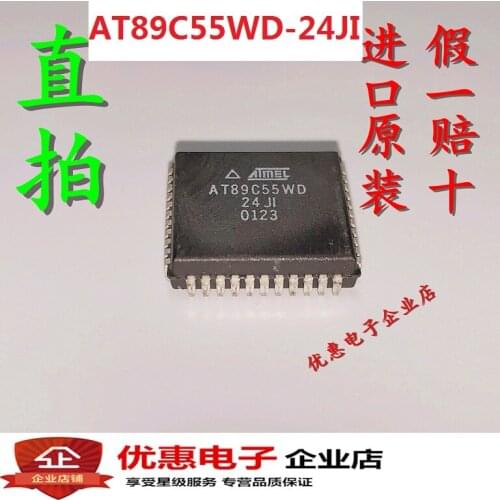 New In stock 100% Original AT89C55WD-24JI PLCC44