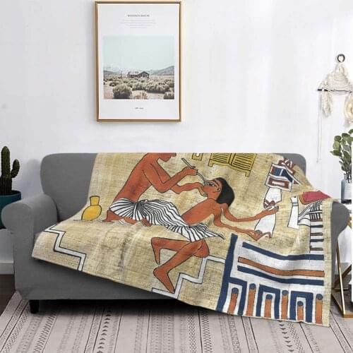 Ancient Egyptian Civilization Blankets Fleece Summer The Ancients African Soft Throw Blankets for Sofa Outdoor Rug Piece