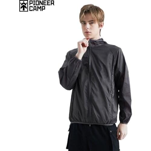 Pioneer Camp Jacket Men Summer Hooded Sunscreen Jackets Windbreaker Fashion Brand Clothing Women Men Veste Homme AJK908028