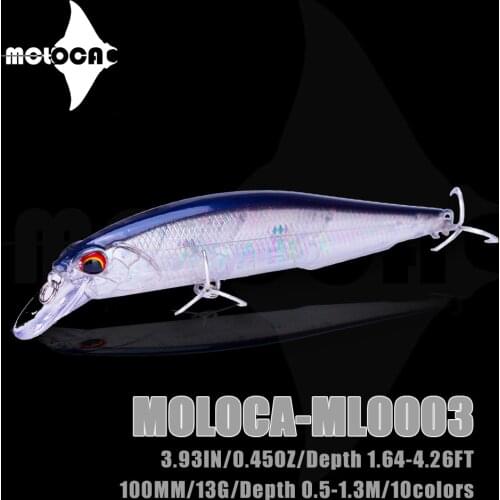 Minnow Fishing Lures 13g 100mm Floating 0.5-1.3m Isca Artificial Lure Accesorios De Pesca A La Carpe Leurre Esfishing Equipment