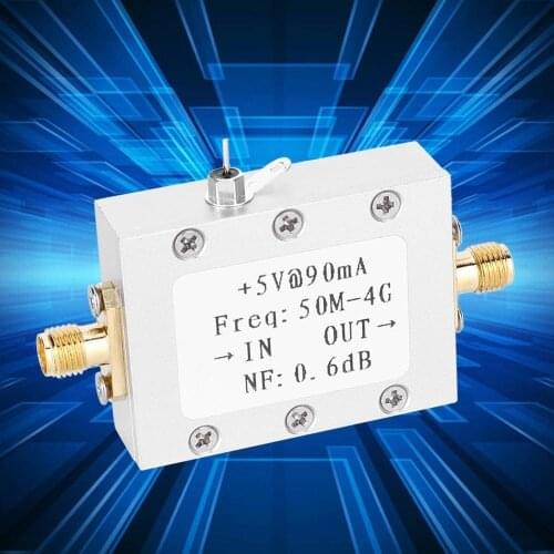 1PC RF Amplifier Low Noise Amplifier Ham Radio Module LNA 50M-4GHz NF=0.6dB RF FM HF VHF / UHF Ham Radio -110dBm