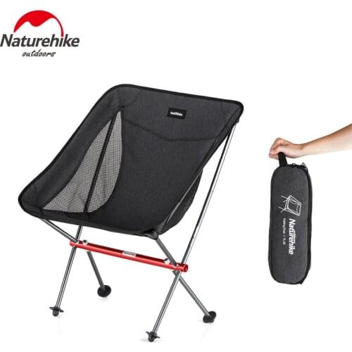 Naturehike Ultralight Portable Folding Chair Camping Hiking Fishing Foldable Comfortable Moon Chair With Backrest