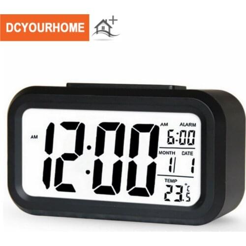 LED Digital Alarm Clock Backlight Snooze Mute Calendar Desktop Electronic Bcaklight Table clocks Desktop clock