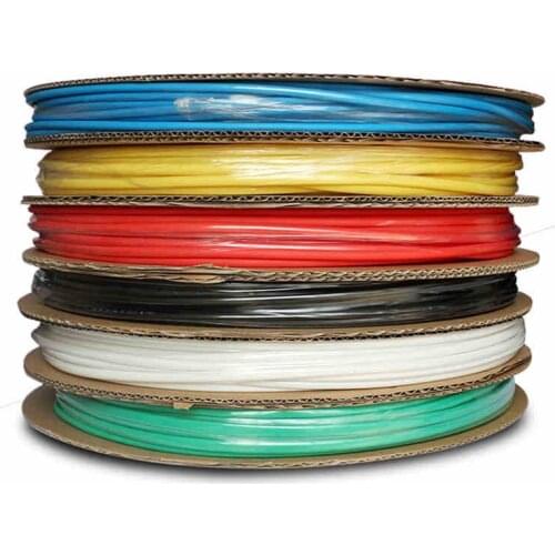 25mm Red Green Yellow Blue Black White Transparent Assorted Heat Shrink Tube Tubing Wire Wrap Insulation Sleeve Heating Cable
