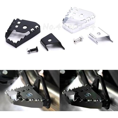 Motorcycle Rear Brake Pedal Extension Step Tip Plate Enlarge Peg Pad Extender For BMW R1200GS LC F800GS F750GS F650GS R1250GS