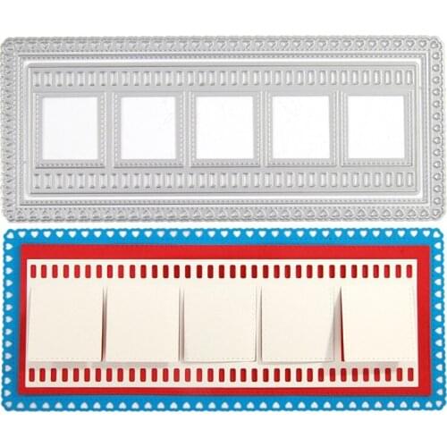 Bookmark Heart Photo Frame Metal Cutting Dies Stencils Scrapbooking Album Paper Cards Decor Handcraft Embossing Template New