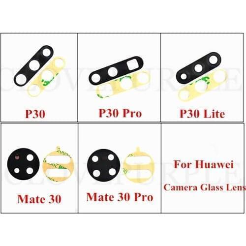 New Rear Back Camera Lens Glass Replacement Parts for Huawei P30 P30 Pro P30 Lite Mate 30 Pro