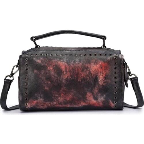 Women Handbag Genuine Leather Handmade Smaller Bag,Vintage Top tote Shoulder Bags Handbag Crossbody Bags 2021 Fashine New Style