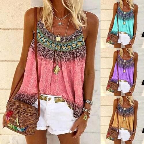 Sleeveless loose spaghetti strap t-shirts women tops vintage soft 2021 summer clothing woman t-shirt plus size