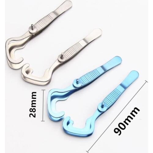 1set Titanium/Stainless steel Chalazion Forceps 90mm surgical ophthalmic instrument