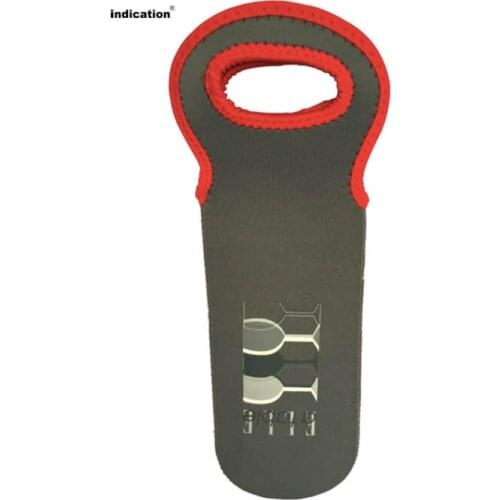 100pcs/lot Custom Logo Red Wine Bag For Wine Bottle Neoprene Cooler Bag Cover Insulated Drink Sleeve Wine Cooler Bag