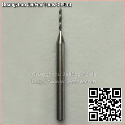3.175*0.8*4 Solid Carbide Two Double flute spiral endmill CNC Cutting Tools