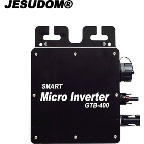 400W Grid Micro Inverter With Communication WIFI Monitoring 120V 230V DC/AC Smart MPPT Solar Converter 22-50V Waterproof