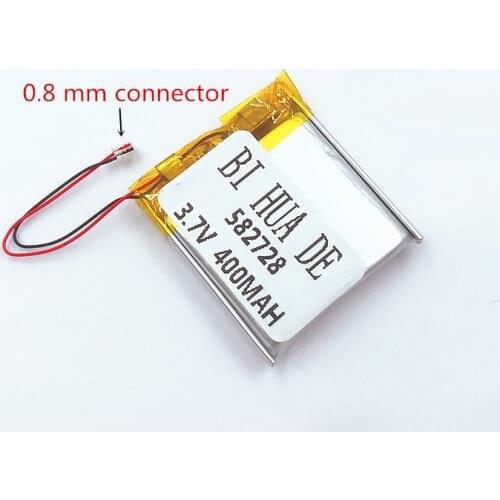 582728 3.7V 400mAh Rechargeable li-Polymer Li-ion Battery For Q50 G700S K92 G36 Y3 Childrens smart watch mp3 Bluetooth Headset