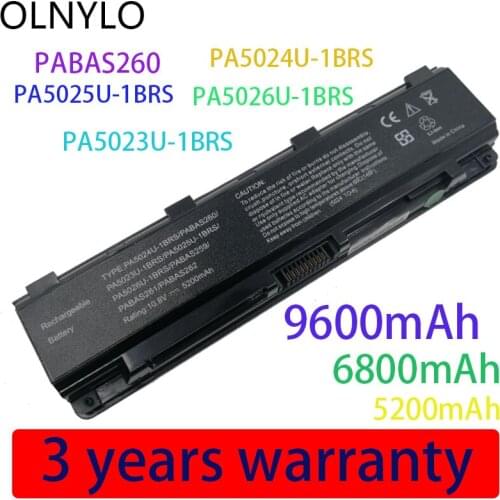 6 Cells New Battery for Toshiba Satellite C850 C850D PA5023U-1BRS PA5024U-1BRS 5024 5023 PA5024 PA5023 PA5024U C870 C875