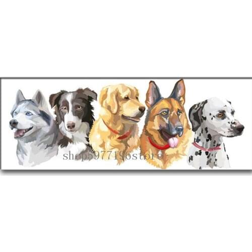 Diamond Painting Pet Dog Collection Full Square/Round Diamond Cute Dog 5D Diamond Painting Embroidery Cross Stitch Crystal Mosai