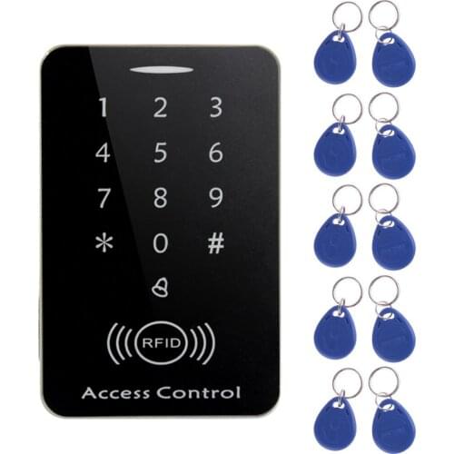 M203SE RFID Standalone Touch Screen Access Control Card Reader With Digital Keypad 10pcs Keys Card For Home Apartment Factory