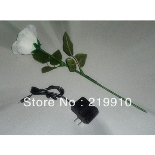 Free shipping Multicolor Lighting Rose - Five Colors (build in rechagable battery) -- Magic Props, Magic Trick