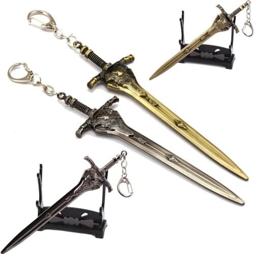 Game Dark Souls Ⅲ 3 Keychain Large Sword Metal Pendant Key Holder PS4 Chaveiro Llaveros For Men Cosplay Jewelry Souvenir