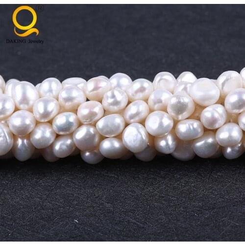 AA 9-10mm Baroque Shape Cultured FreeForm Freshwater Pearl Loose Beads Strand for making necklace ,bracelet, earrings