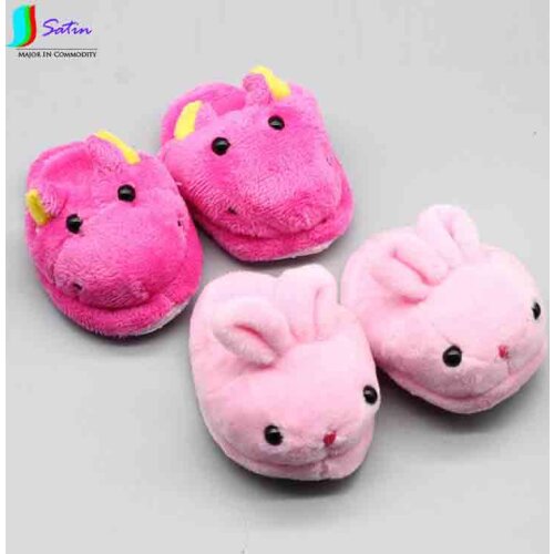 DIY18 Inch Doll Adornment Cotton Slippers Adornment Accessories American Dolls Pink Rabbit Slippers Cartoon Hippo Slipper S068P