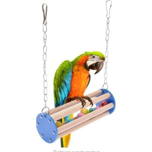 Pet bird chew toy station parrot ring ring hanging swing cage toy parrot pet bird supplies Bird Toys