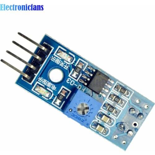TCRT5000 Infrared Reflective IR Switch Sensor Board Barrier Line Tracking Module 4Pin 3.3-5V For Arduino Smart Car
