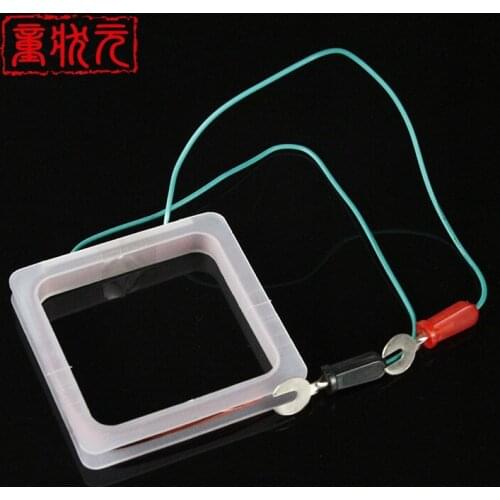 Square coil study of electromagnetic induction phenomenon Lenz law of the left and right hand rules