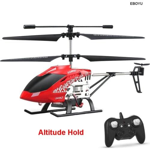 JJRC JX01 2.4GHz 3.5CH Gyro Remote Control Alloy Copter RC Helicopter Drone with Attitude Hold LED Light One Key Off/ Land RTF