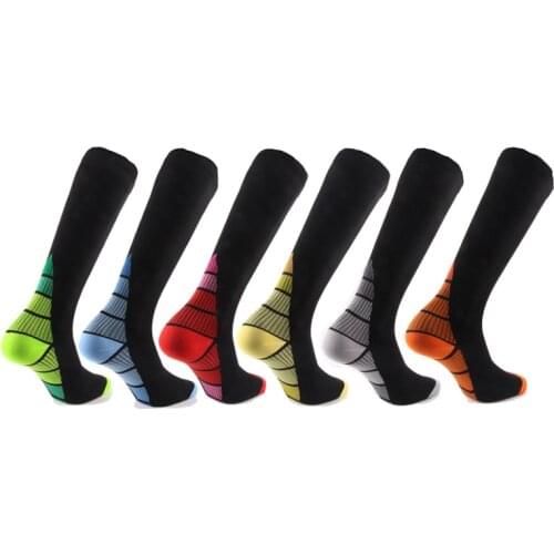 Compression Stockings Stretch Pressure Nylon Varicose Vein Stocking Leg Relief Pain Pain Knee High Support Thigh-High Dropship