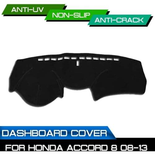 Car Dashboard Mat Anti-dirty Non-slip for Honda Accord 8th 2008 2009 2010 2011 2012 2013 Dash Cover Mat UV Protection Shade