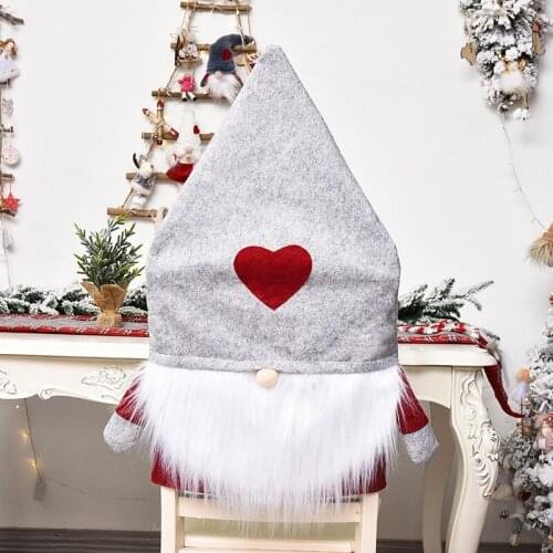 Forest Man Nordic Style Santa Claus Christmas Chair Cover Merry Christmas Decoration For Home 2020 Natal Christmas Ornament
