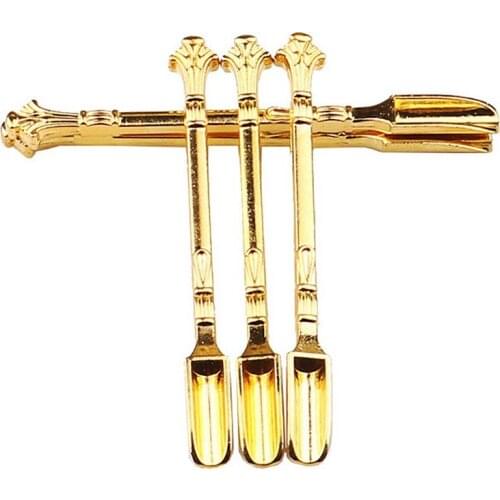 Mini Scoop Gold Spoon Stir In Coffee Or Tea Sniffer Smell Flavor Tableware