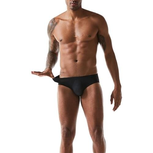 Brand new mens underwear mens swimming trunks sexy modal solid color sexy U convex size M-2XL summer beach swimming trunks