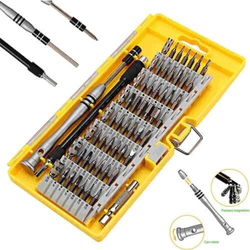 1set 60in1 Precision Screwdriver Tool Kit Compact Repair Maintenance With Case Set