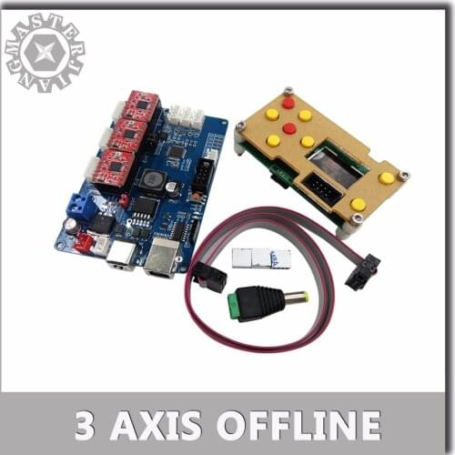 New cnc GRBL offline working 3 Axis USB control Board+LCD Screen Controller for DIY CNC Laser Engraving Machine Wood Router