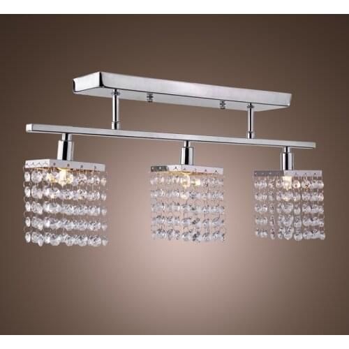 New Modern Classic Crystal 3 Lamp Flush Mount Light G9 Bulb Ceiling Fixture Hallway Lighting For Bedroom Living room CL125