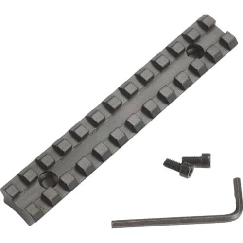 124.5mm Screws Curve Rifle Scope Picatinny Round Bottom 20mm Weaver Rail Mount Base for Install Scope Hunting Caza