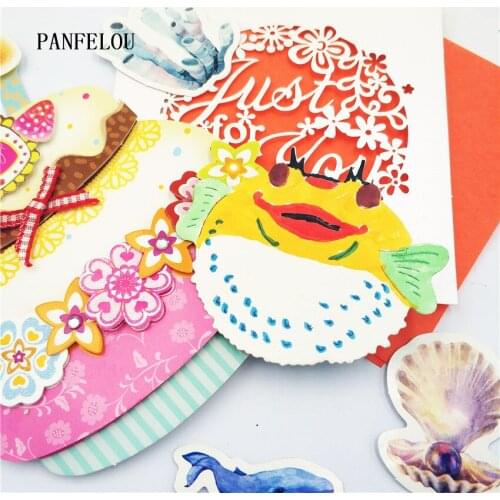 PANFELOU fugu Scrapbooking DIY Halloween Embossing mould card paper die stencils punch Metal cuts dies cutting Easter