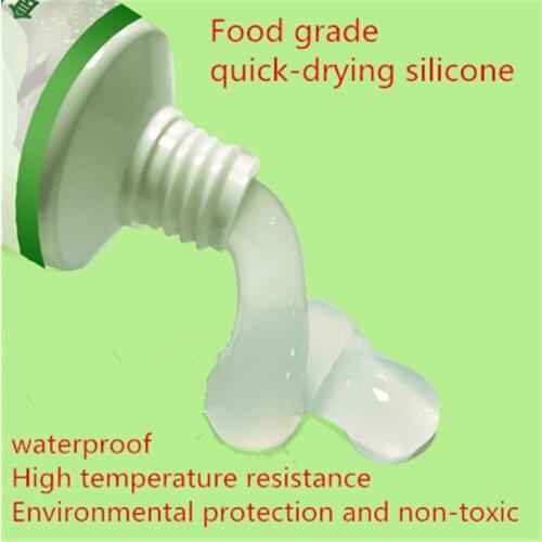 Food grade silicone special transparent soft high temperature resistant quick-drying waterproof sealant FDA environmentally glue