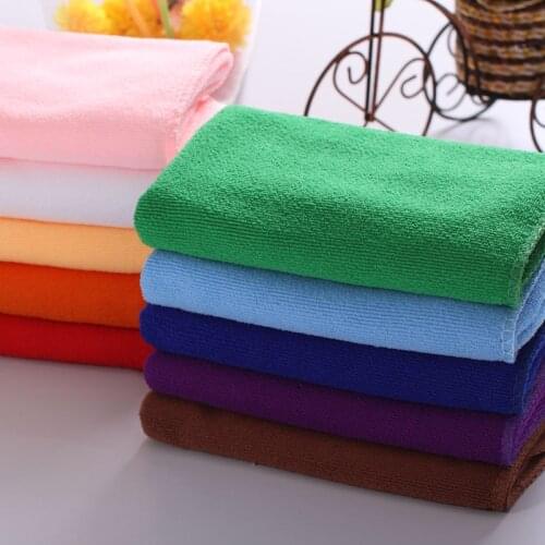 Plain weave Strong absorbent superfine fiber Towel Home Cleaning Wash hair towel 8 colors Towel for Adult