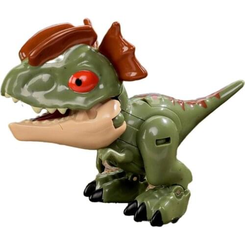 Q Version Funny Transforming Mech Dinosaur Toy Home Furnishings Shape Changing Toy QVersion Dinosaur Figure Christmas Kids Gift