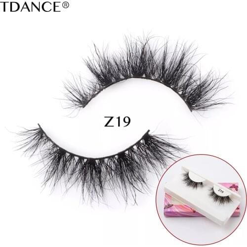 TDANCE 13mm-20mm Fluffy Mink Lashes Makeup Volume Short Natural Eyeleshes Handmade Soft Messy Curling Mink Eyelash Reusable Lash