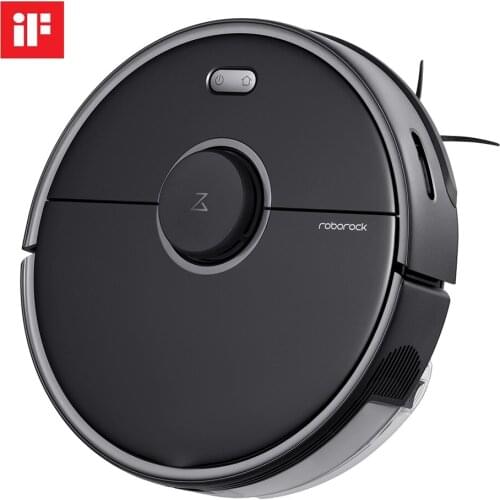 Original Black Roborock S5 Max robotic vacuum cleaner automatic intelligent planned sweep dust Sterilize wash mop APP WIFI