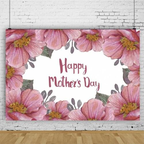 Happy Mothers Day Backdrop Beauty Roses Photography Background Baby Shower Celebration Photo Booth Studio Decor